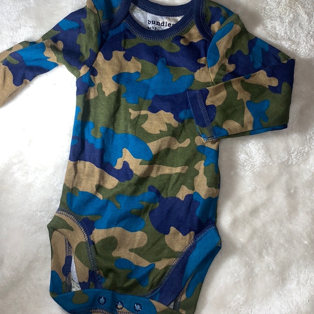 Baby boys camouflage onesie